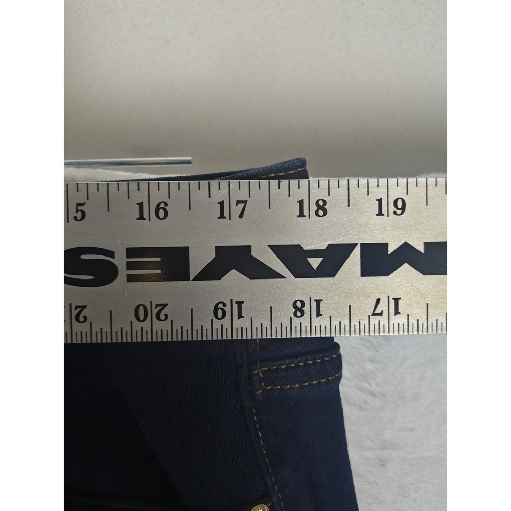 Anne Klein 18W High Rise Skinny Ankle Jeans Dark Indigo Stretch Denim Plus Size - Picture 10 of 13